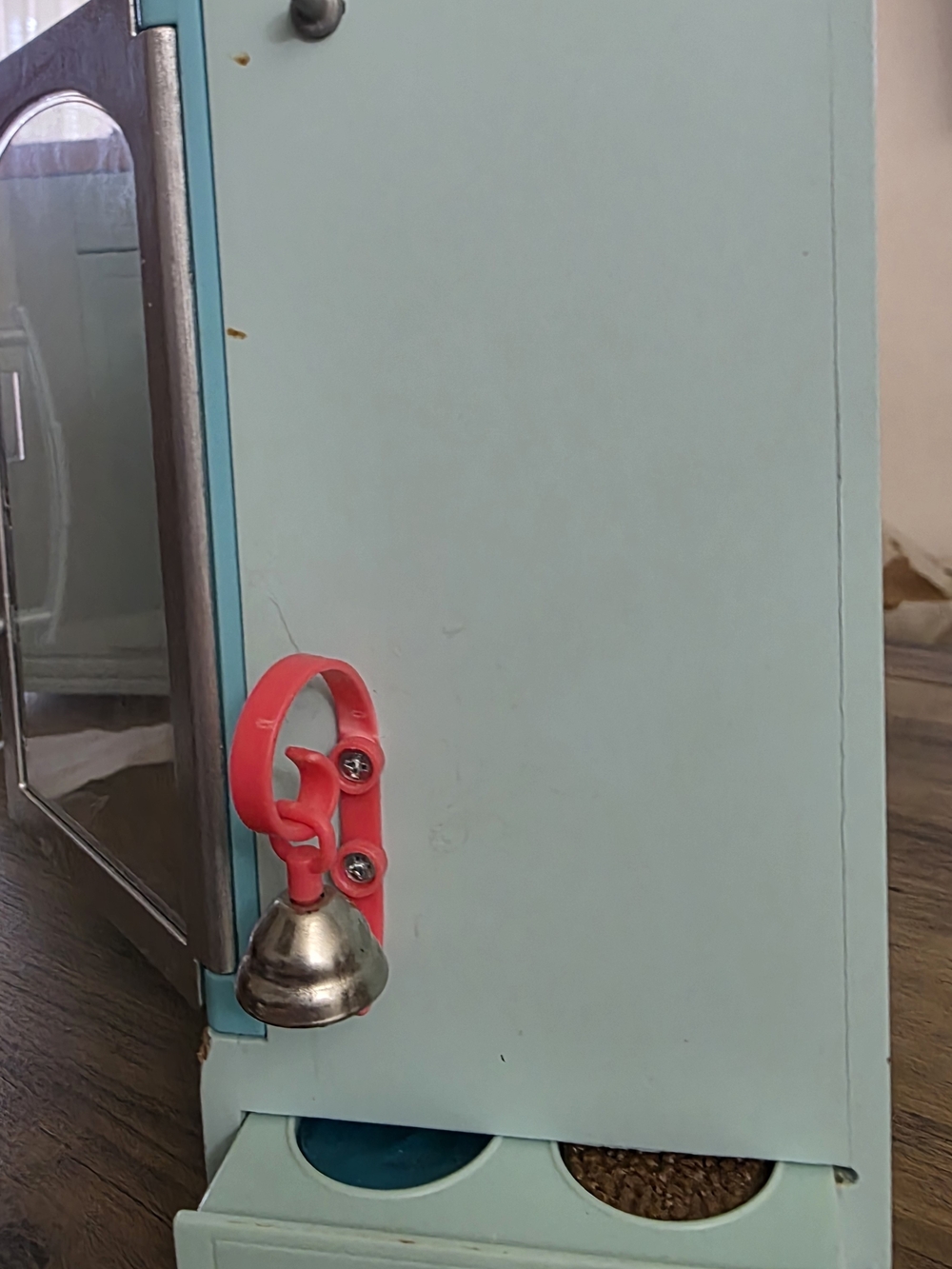 American Girl Aqua Play Kitchen with Silver Accents Retired - Picture 4 of 12